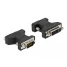 Delock Adapter DVI 24+5 Buchse zu VGA 15 Pin Stecker