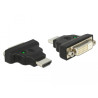 Delock Adapter HDMI Stecker zu DVI 24+1 Pin Buchse mit LED