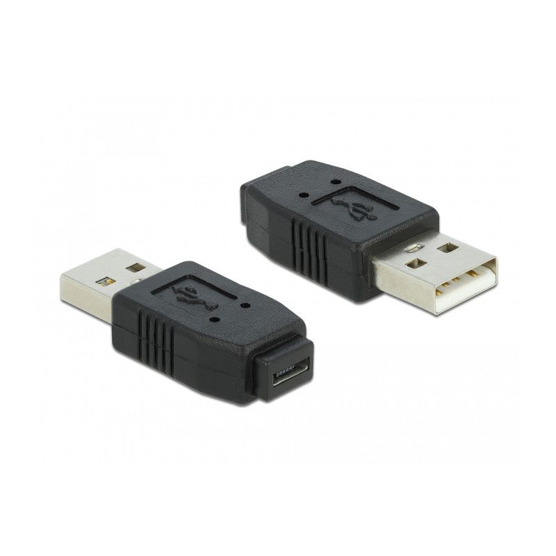 Delock Adapter USB micro-A+B Buchse zu USB 2.0 Typ-A Stecker