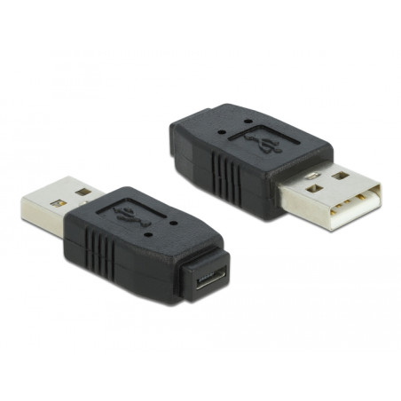 Delock Adapter USB micro-A+B Buchse zu USB 2.0 Typ-A Stecker