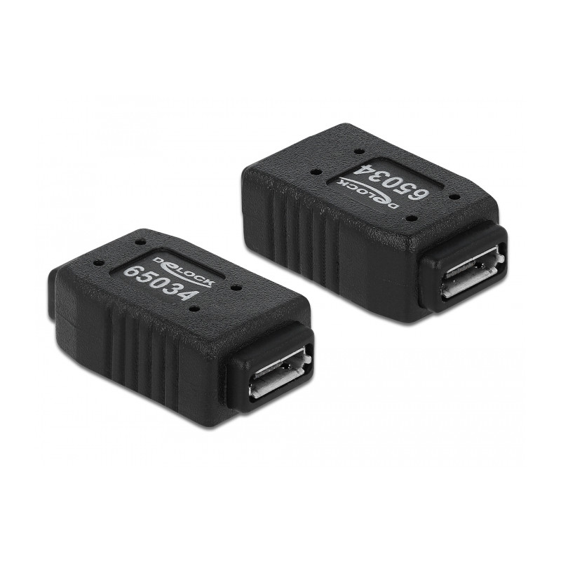 Delock Adapter USB micro-A+B Buchse zu USB micro-A+B Buchse