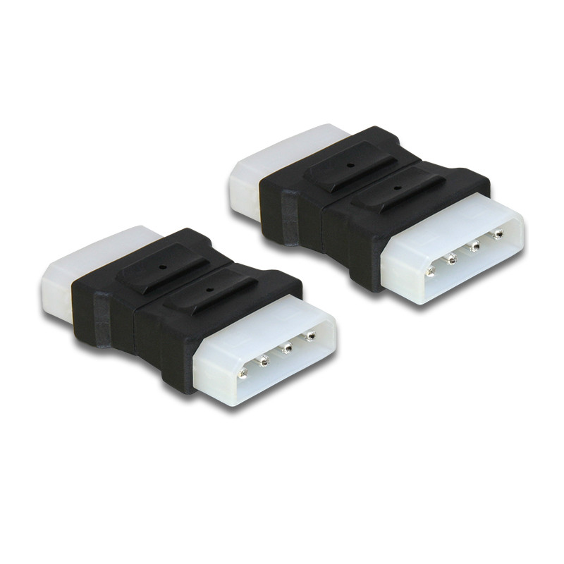 Delock Adapter 4 Pin Molex Stecker zu Stecker