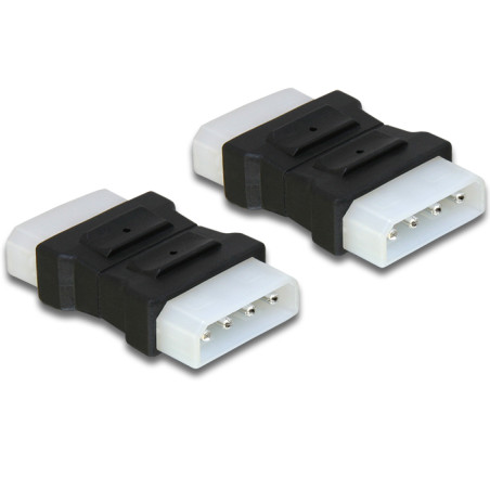 Delock Adapter 4 Pin Molex Stecker zu Stecker