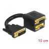 Delock Adapter DVI-I Stecker zu DVI-I und VGA Buchse