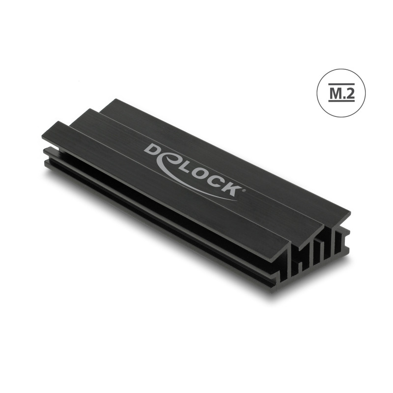 Delock Kühlkörper 70 mm für M.2 Modul schwarz