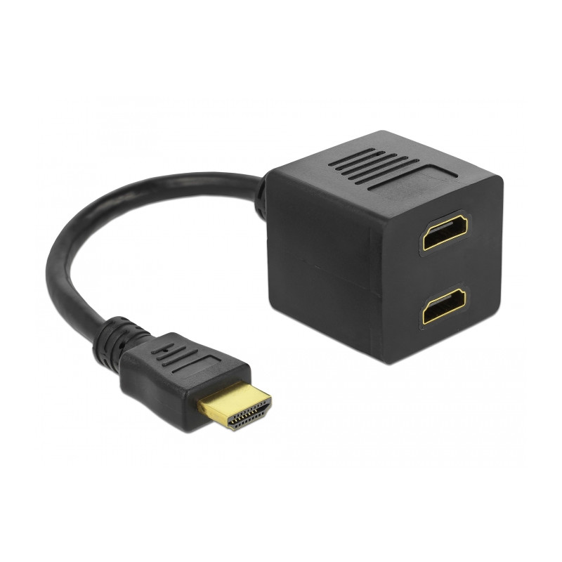 Delock Adapter HDMI Stecker zu 2 x HDMI Buchse