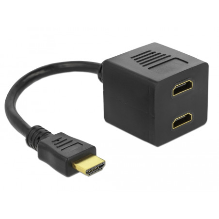 Delock Adapter HDMI Stecker zu 2 x HDMI Buchse