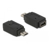 Delock Adapter USB micro-B Stecker zu USB Mini 5 Pin Buchse