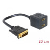 Delock Adapter DVI 24+1 Stecker zu 2 x HDMI Buchse