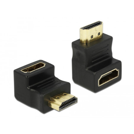 Delock Adapter HDMI Stecker zu HDMI Buchse 90° unten