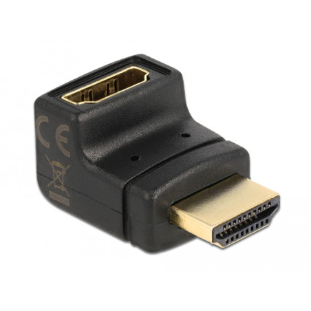 Delock Adapter HDMI Stecker zu HDMI Buchse 90° oben