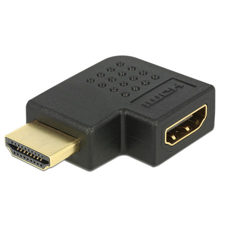 Delock Adapter HDMI Stecker zu HDMI Buchse 90° links