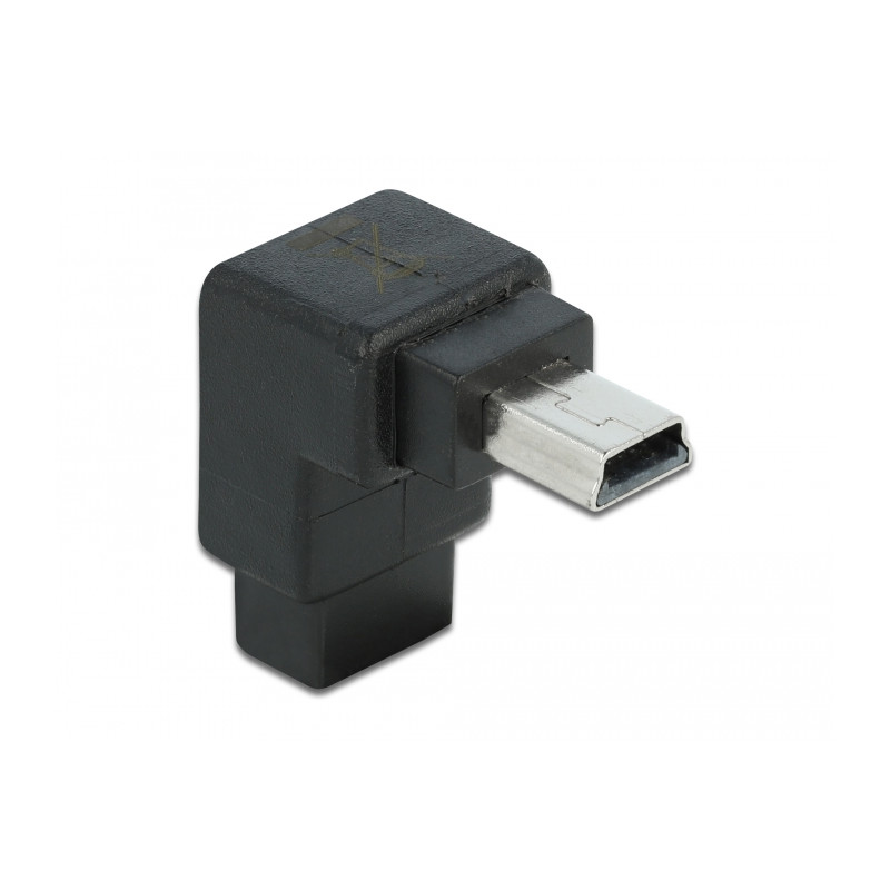 Delock Adapter USB-B mini 5 Pin Stecker zu Buchse 90°gewinkelt