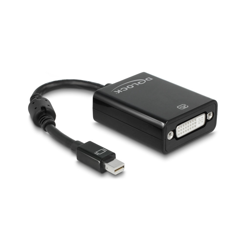 Delock Adapter mini DisplayPort 1.1 Stecker - DVI Buchse Passiv schwarz