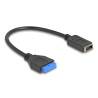 Delock USB 5 Gbps Kabel Pfostenbuchse zu intern USB Typ-E Key A Buchse 25 cm