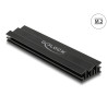 Delock Kühlkörper 100 mm für M.2 Modul schwarz
