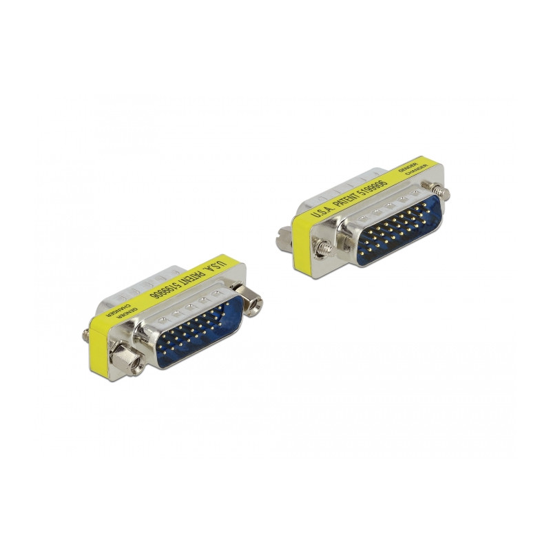 Delock D-Sub HD 26 Pin Gender Changer Stecker zu Stecker