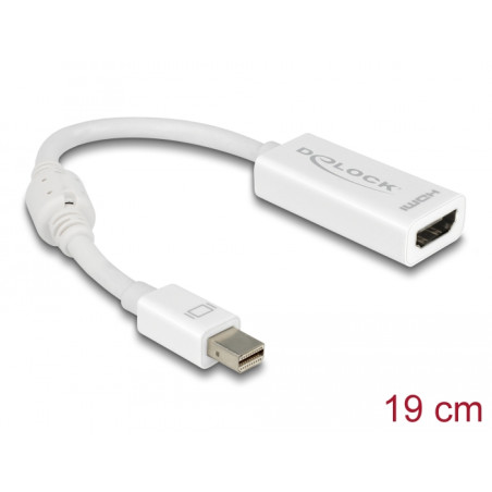 Delock Adapter mini DisplayPort 1.1 Stecker - HDMI Buchse Passiv weiß