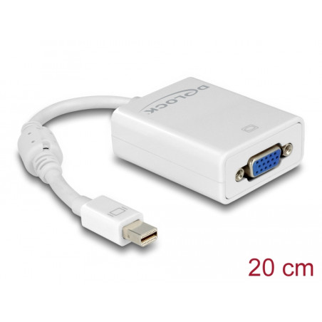 Delock Adapter mini DisplayPort 1.2 Stecker - VGA Buchse weiß