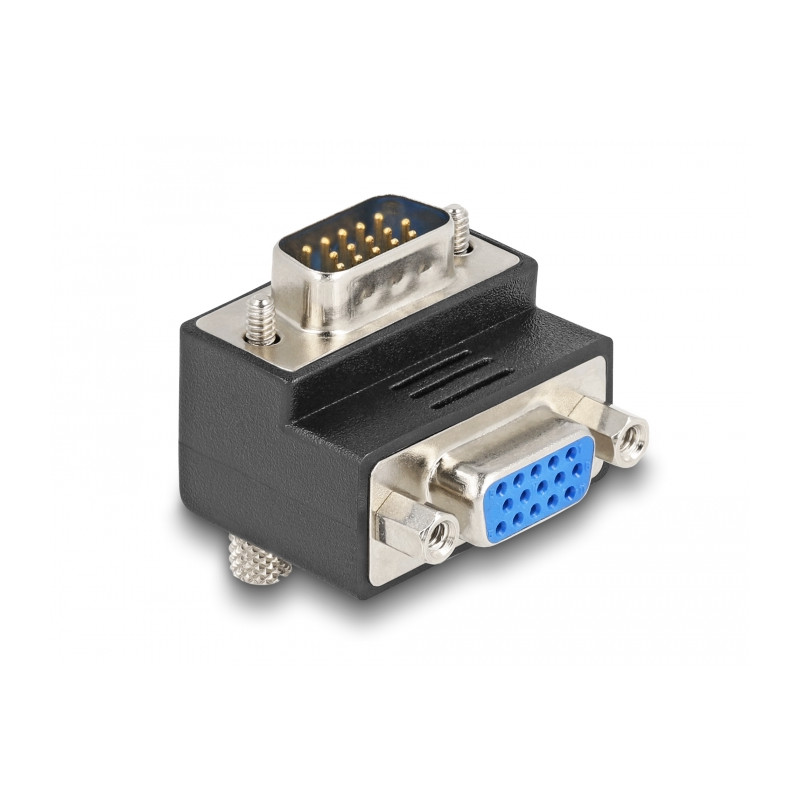 Delock Adapter VGA Stecker zu Buchse 90°gewinkelt