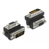 Delock Adapter VGA Buchse zu DVI 24+5 Pin Stecker rechts gewinkelt
