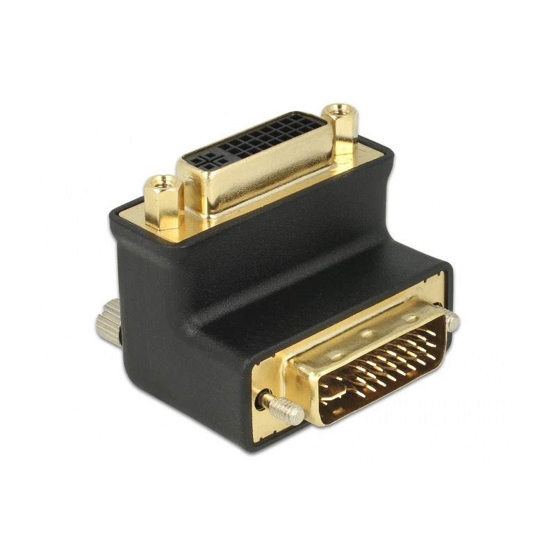 Delock Adapter DVI 24+5 Pin Stecker zu Buchse rechts gewinkelt