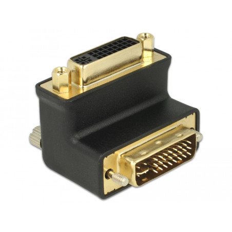 Delock Adapter DVI 24+5 Pin Stecker zu Buchse rechts gewinkelt