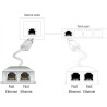 Delock RJ45 Port Doppler 1 x RJ45 Stecker zu 2 x RJ45 Buchse (2 x Ethernet)