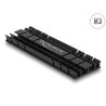 Delock Kühlkörper flach 70 mm für M.2 Modul schwarz