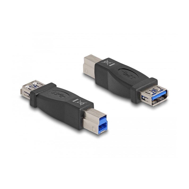 Delock Adapter USB 5 Gbps Typ-B Stecker zu Typ-A Buchse
