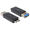 Delock Adapter USB 5 Gbps-A Buchse - micro USB 5 Gbps-B Stecker