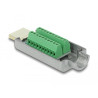 Delock HDMI-A Stecker zu Terminalblock mit Metall Gehäuse