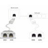 Delock RJ45 Port Doppler 1 x RJ45 Stecker - 2 x RJ45 Buchsen (2 x ISDN)