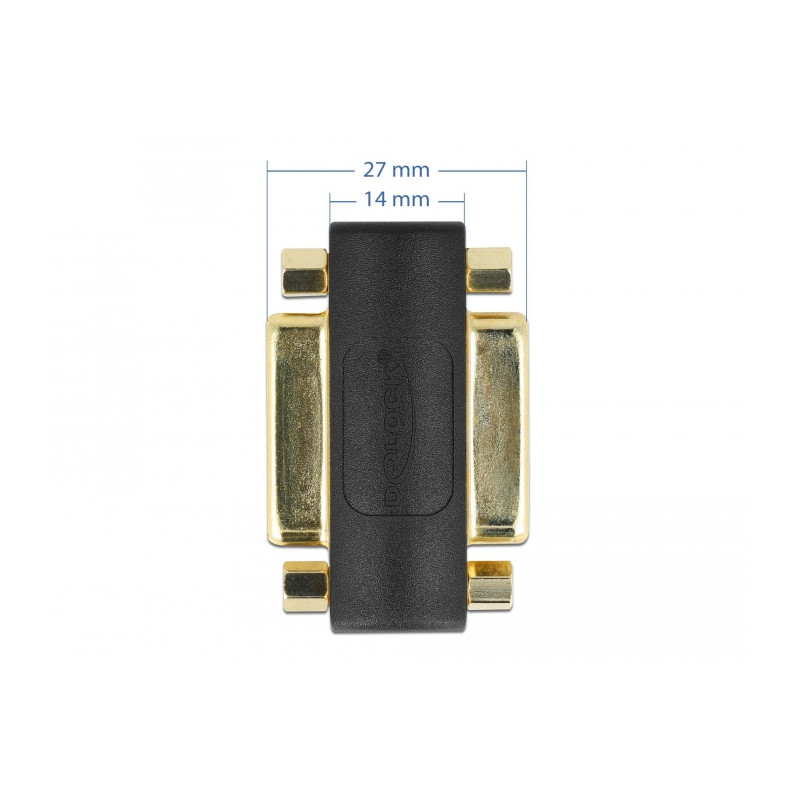 Delock Adapter DVI 24+5 Buchse - DVI 24+5 Buchse