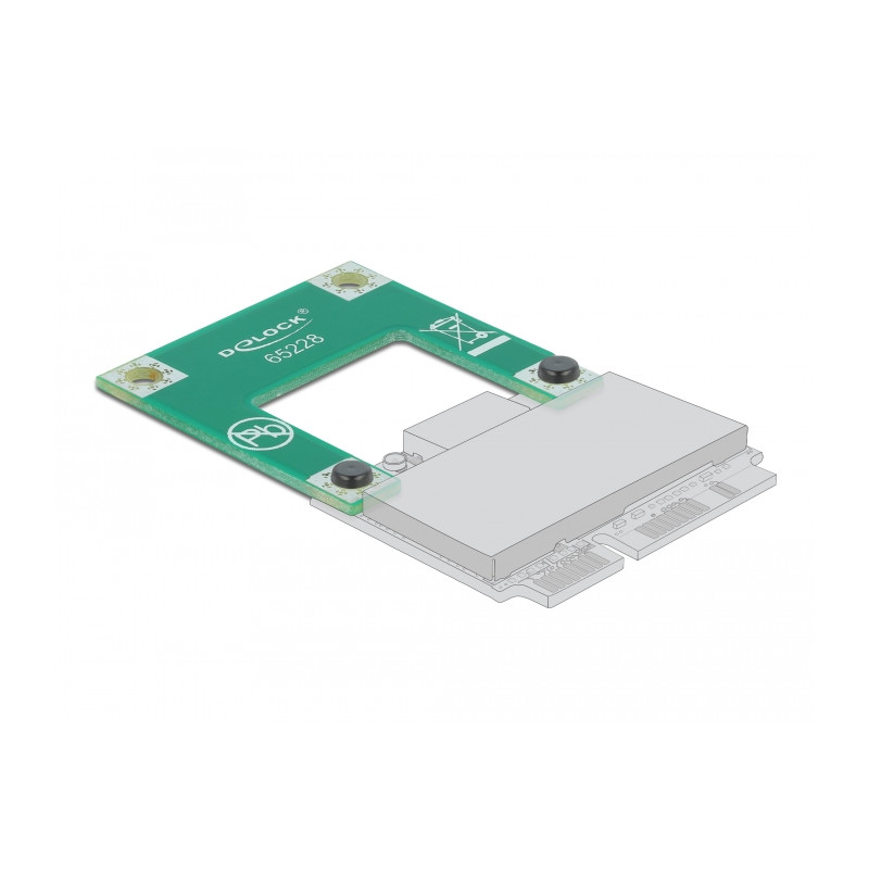 Delock Mini PCI Express / mSATA Verlängerung Half size - Full size
