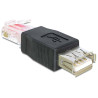 Delock Adapter USB Buchse - RJ45 Stecker