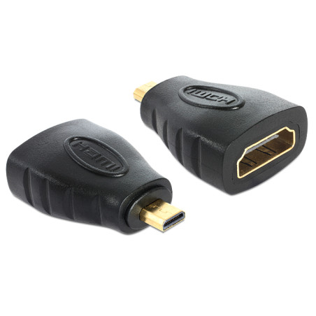 Delock Adapter High Speed HDMI - micro D Stecker zu A Buchse