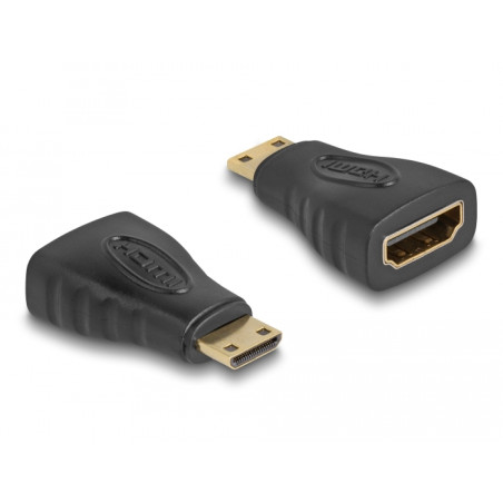 Delock Adapter High Speed HDMI C Stecker zu A Buchse