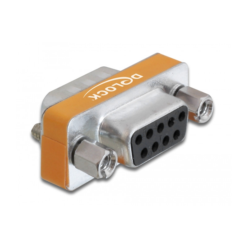 Delock D-Sub 9 Pin Stecker - D-Sub 9 Pin Buchse Nullmodem