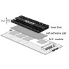 Delock Kühlkörper flach 100 mm für M.2 Modul schwarz
