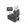 Delock Rotationsadapter USB 2.0-A Stecker zu Buchse