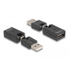 Delock Rotationsadapter USB 2.0-A Stecker zu Buchse