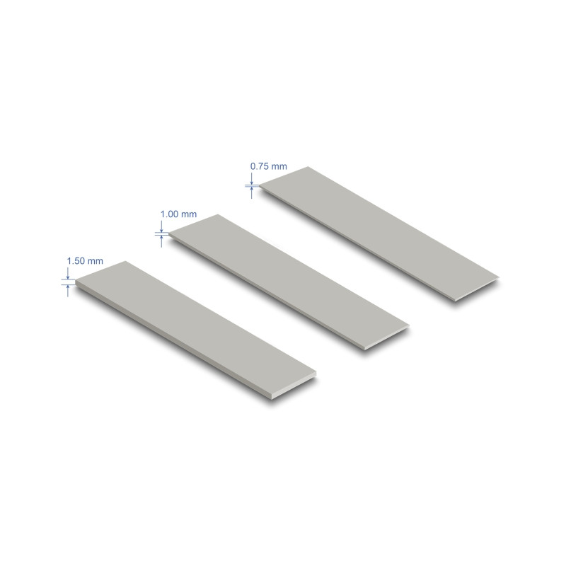 Delock Kühlkörper flach 100 mm für M.2 Modul schwarz