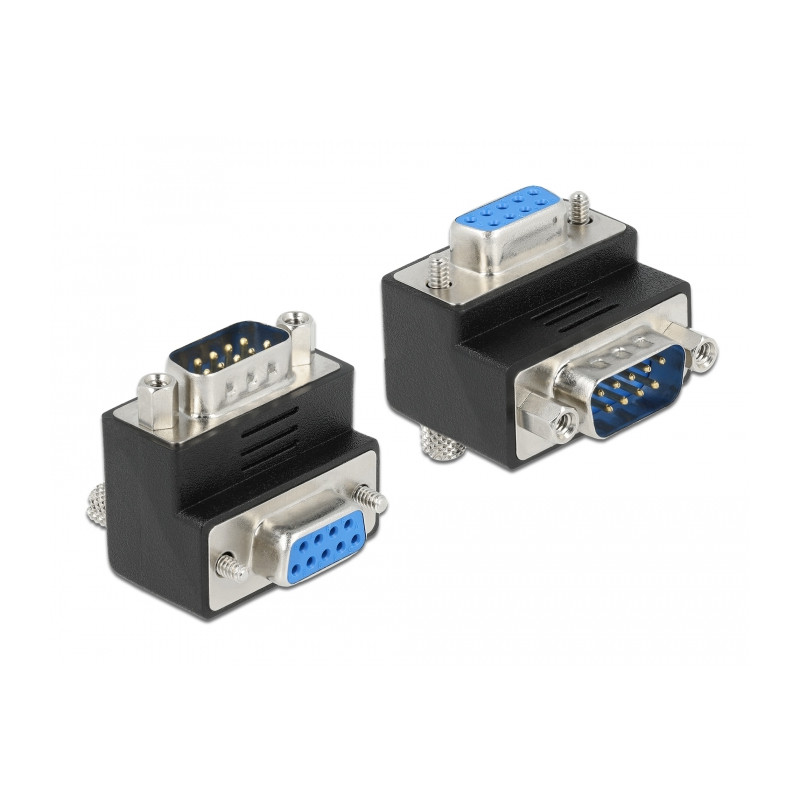 Delock D-Sub 9 Pin Stecker - Buchse 270° gewinkelt