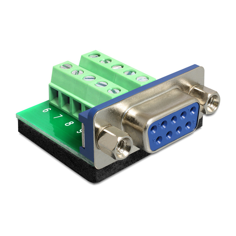 Delock Terminalblock - D-Sub 9 Pin Buchse