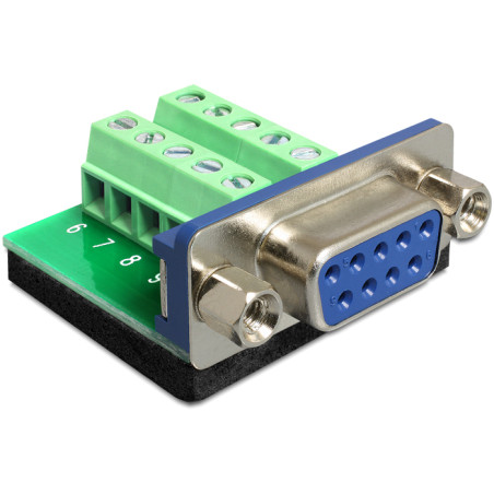 Delock Terminalblock - D-Sub 9 Pin Buchse