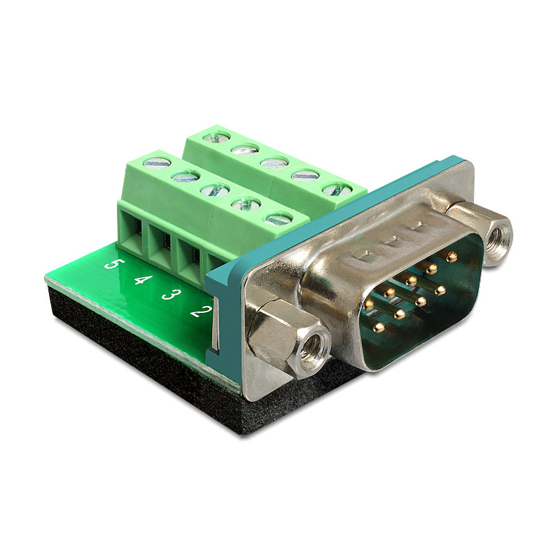 Delock Terminalblock - D-Sub 9 Pin Stecker