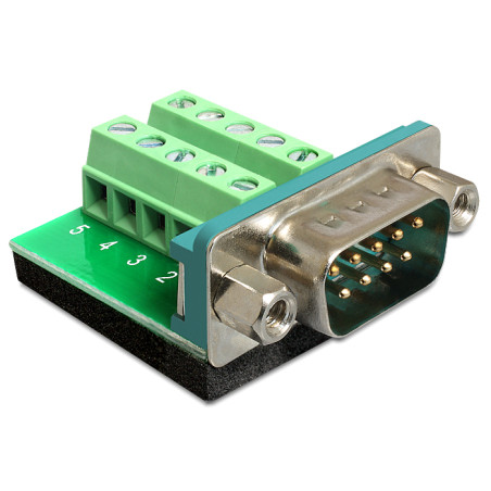 Delock Terminalblock - D-Sub 9 Pin Stecker