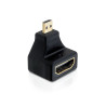 Delock Adapter High Speed HDMI with Ethernet - micro D Stecker - A Buchse gewinkelt