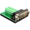 Delock D-Sub 15 Pin Gameport Stecker - Terminalblock